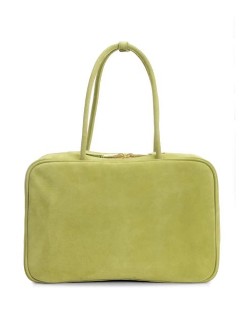 Miu Miu Beau embossed-logo tote bag - Green - zdjęcie produktu nr 2