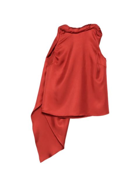 LouLou de Saison Wilma draped top - Red - zdjęcie produktu nr 1