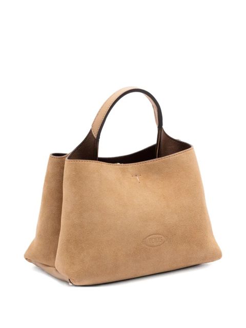 Tod's top-handle suede tote bag - Neutrals - zdjęcie produktu nr 1