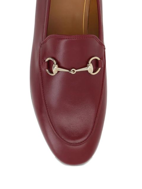 Gucci signature Horsebit detail leather loafers - Red