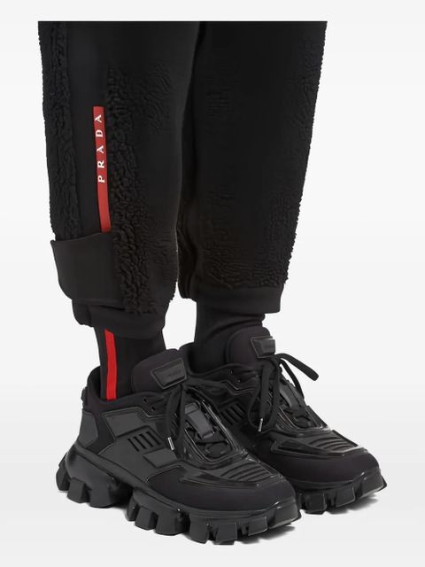 Prada logo-print trousers - Black