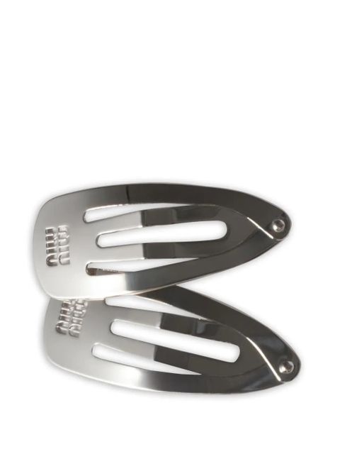 Miu Miu metal hair clips - Silver - zdjęcie produktu nr 1