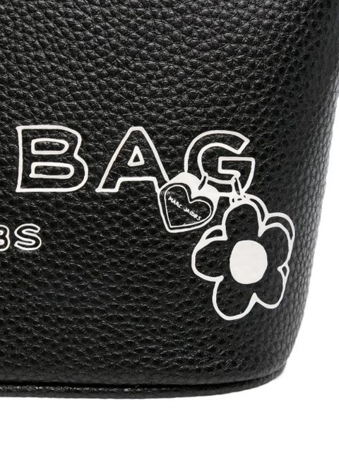 Marc Jacobs lettering-print make-up bag - Black