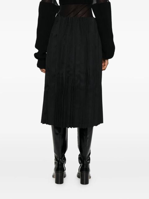 Comme Des Garçons pleated midi skirt - Black
