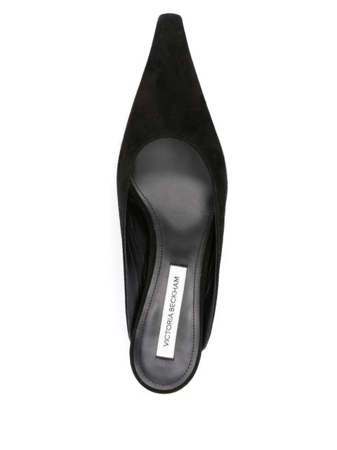 Victoria Beckham 45mm pointed-toe leather mules - Black