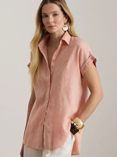 Lauren Ralph Lauren koszula damska lniana - zdjęcie produktu nr 2