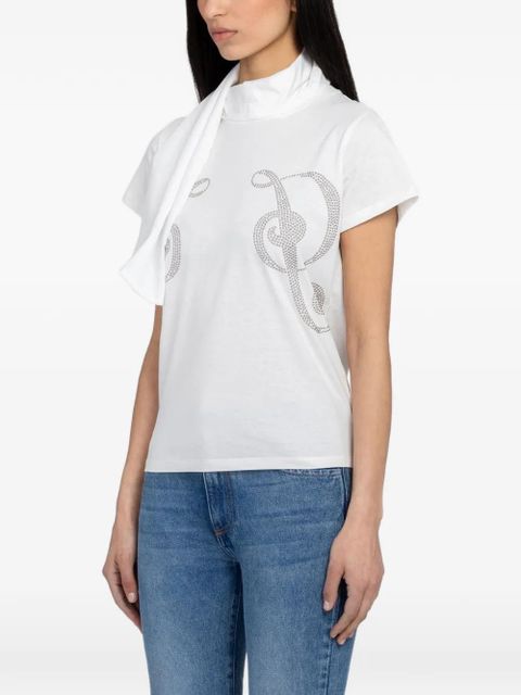 Gimaguas Phoebe stud-embellished T-shirt - White