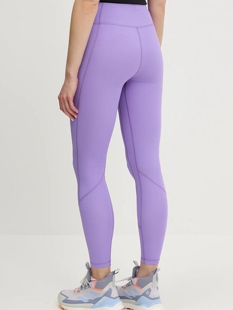 Mammut legginsy sportowe Massone damskie kolor fioletowy gładkie
