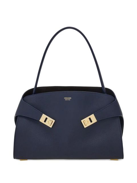 Ferragamo medium Hug shoulder bag - Blue - zdjęcie produktu nr 1