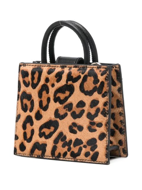 MC2 Saint Barth mini Shop leopard-print tote bag - Black - zdjęcie produktu nr 2