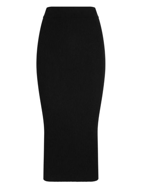 Dolce & Gabbana ribbed midi skirt - Black - zdjęcie produktu nr 1