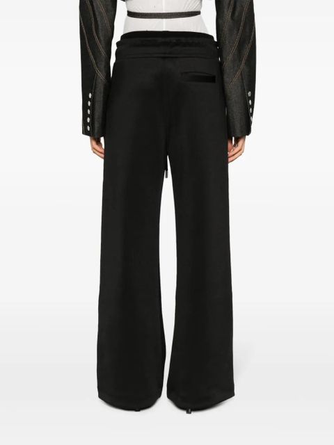 Off-White elasticated-waist cotton track pants - Black