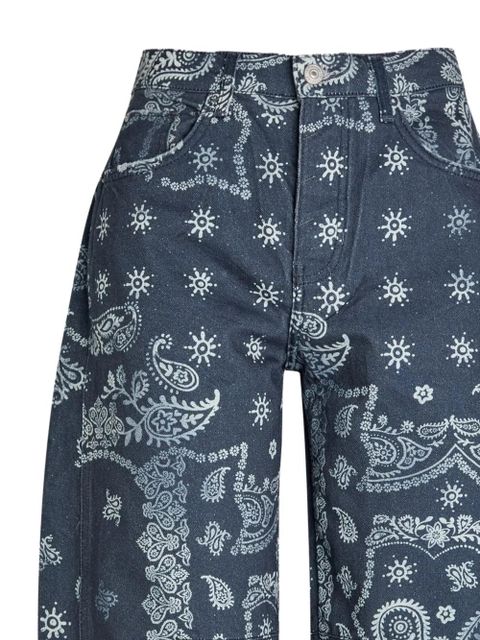 Free People We the Free Good Luck printed barrel jeans - Blue - zdjęcie produktu nr 2