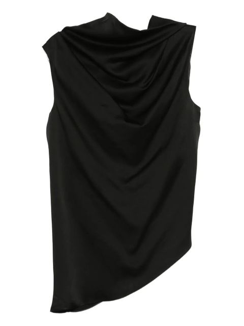Róhe cowl-neck sleeveless blouse - Black - zdjęcie produktu nr 1