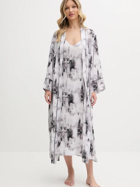 Dkny koszula nocna damska kolor biały YI40053