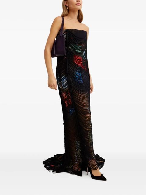 Jean Paul Gaultier printed cut-out maxi dress - Black - zdjęcie produktu nr 2