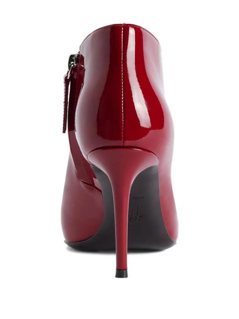 Giuseppe Zanotti pointed-toe patent leather boots - Red - zdjęcie produktu nr 2