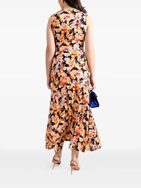 Ulla Johnson Lina floral-print midi dress - Black - zdjęcie produktu nr 2