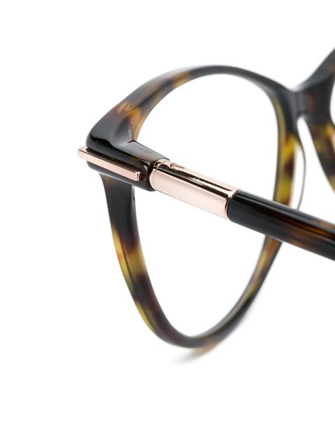 TOM FORD Eyewear cat-eye frame glasses - Brown