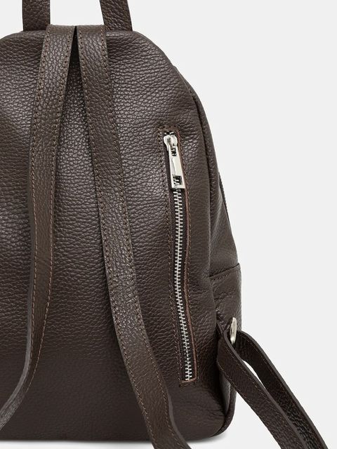 Answear.LAB plecak skórzany damski kolor brązowy mały gładki - zdjęcie produktu nr 2