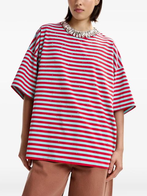 Essentiel Antwerp Joste striped T-shirt - Red
