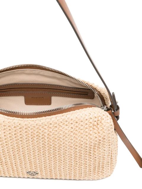PINKO Love Birds buckle-detail shoulder bag - Neutrals