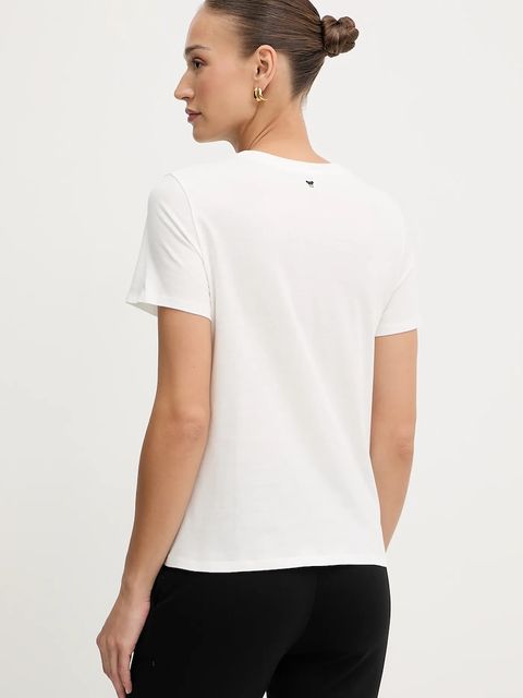 Weekend Max Mara t-shirt bawełniany ARA damski kolor biały 2525976041600 - zdjęcie produktu nr 2