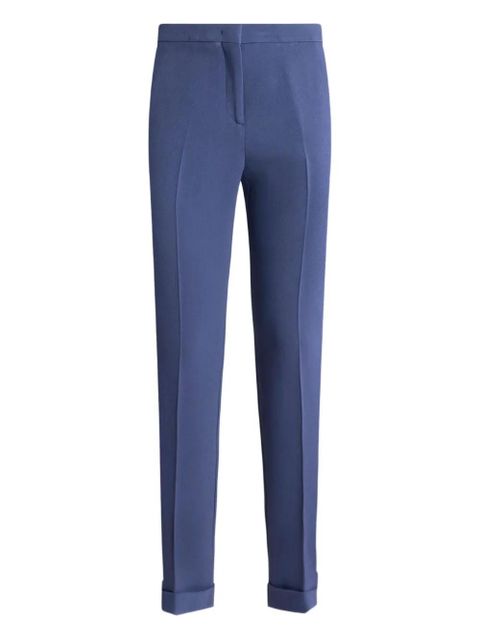 ETRO Cady cigarette cuffed trousers - Blue - zdjęcie produktu nr 1