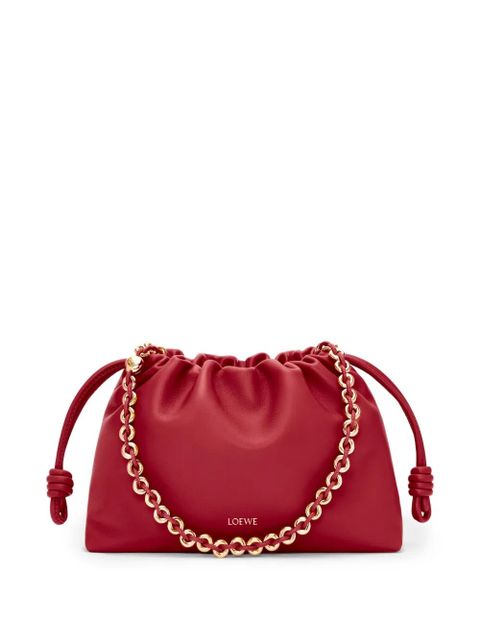 LOEWE Flamenco chain handle medium shoulder bag - Red