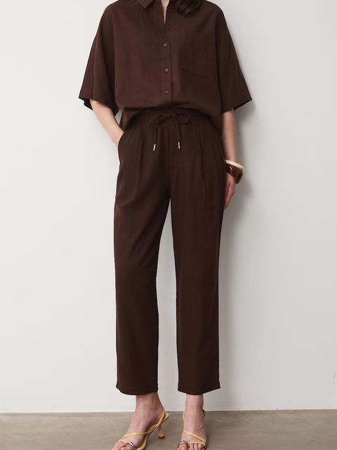 Medicine spodnie chinos damskie z lnem - zdjęcie produktu nr 2