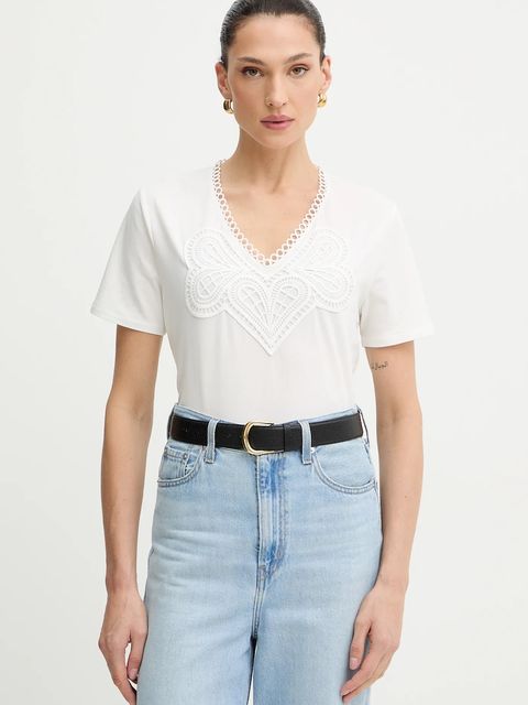 Morgan t-shirt damski kolor biały DOMASKA - zdjęcie produktu nr 1