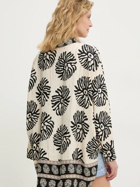 Answear.LAB koszula damska kolor czarny relaxed z kołnierzykiem klasycznym