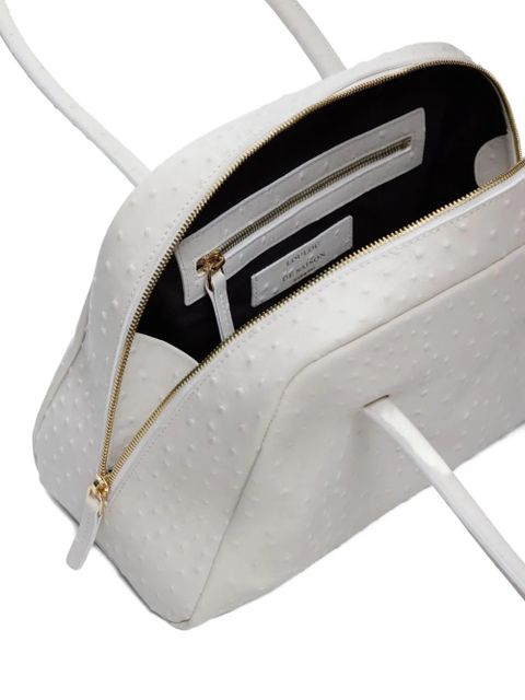 LouLou de Saison Atha leather shoulder bag - White