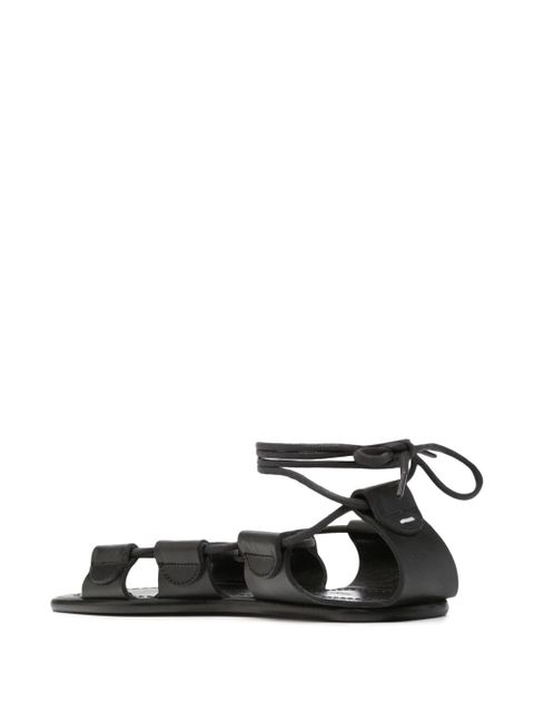 Maison Margiela laced leather sandals - Black