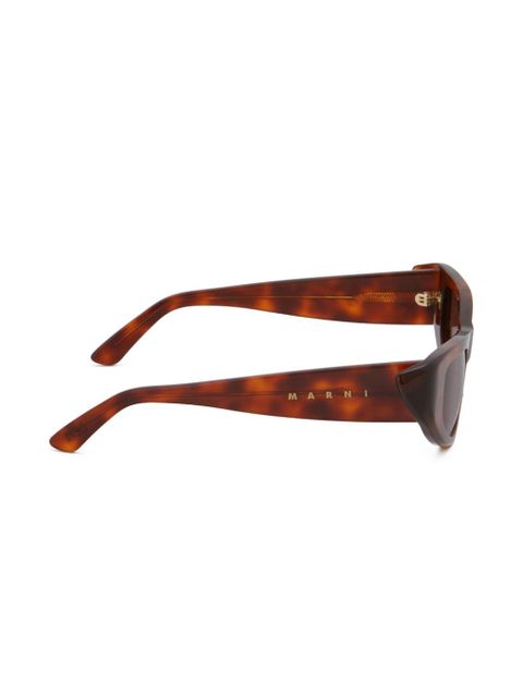 Marni Eyewear cat-eye frame sunglasses - Brown