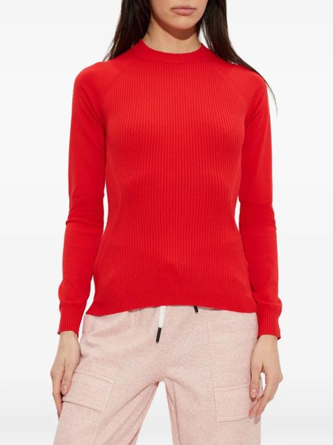Moncler Grenoble logo ribbed top - Red