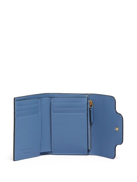 Marni Trunkaroo trifold leather wallet - Neutrals
