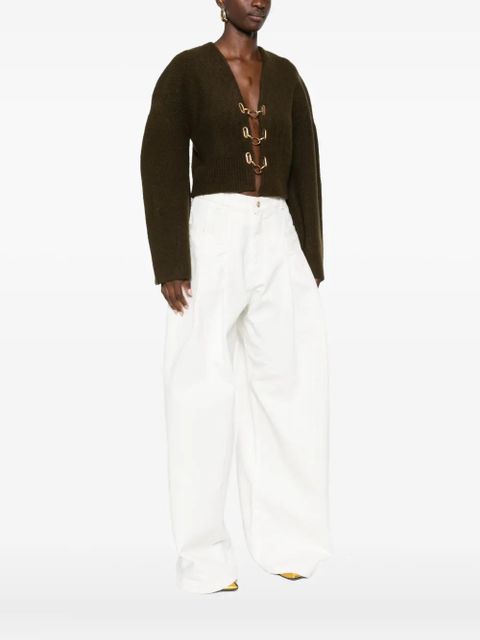 Cult Gaia Mayalu hook-detail cardigan - Green