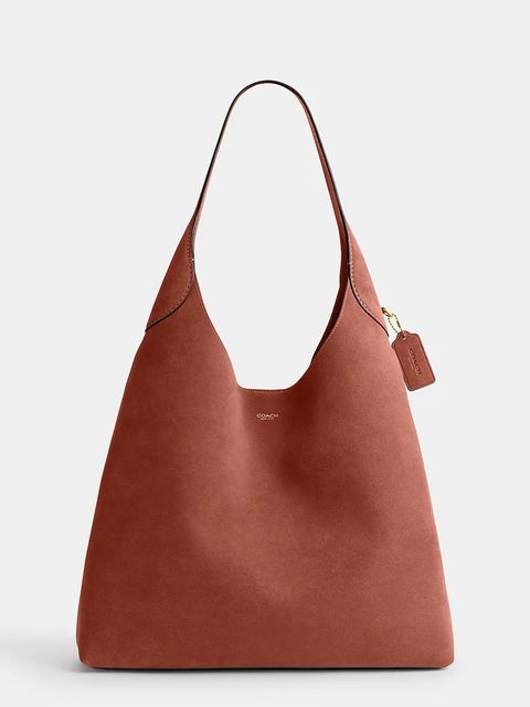 Coach torebka shopper damska zamszowa Suade Brooklyn Shoulder Bag 39 - zdjęcie produktu nr 1