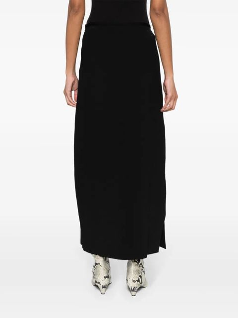 Jil Sander mid-rise straight midi skirt - Black - zdjęcie produktu nr 2