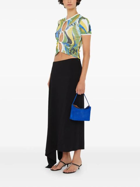 Christopher Esber Acidic Floral cropped T-shirt - Green