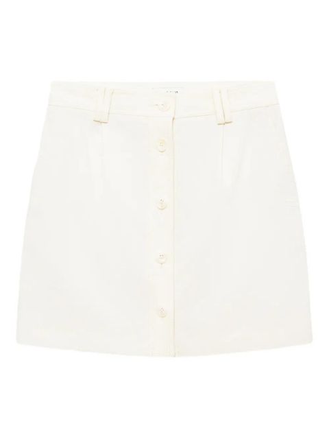 ANINE BING Zaire mini skirt - White - zdjęcie produktu nr 1