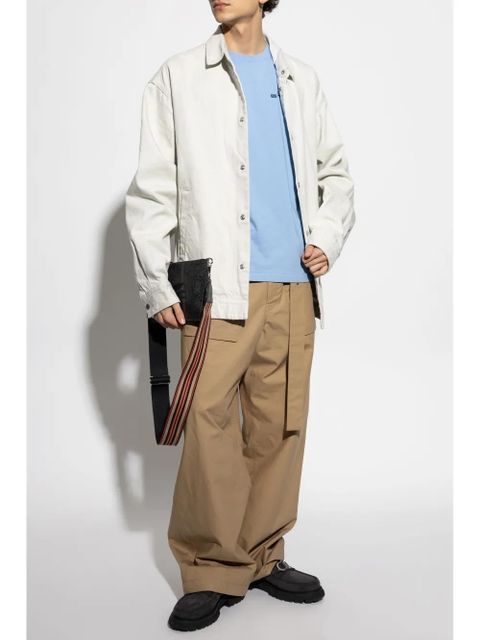 ETRO logo-embroidered T-shirt - Blue