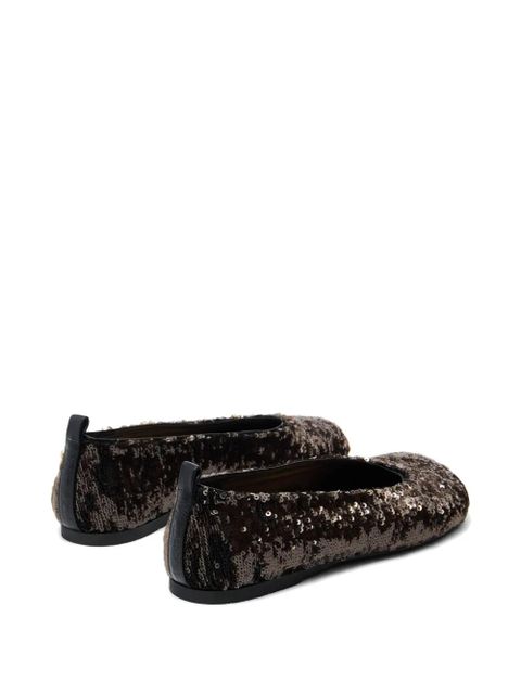 JW Anderson sequinned ballerina flats - Black - zdjęcie produktu nr 2
