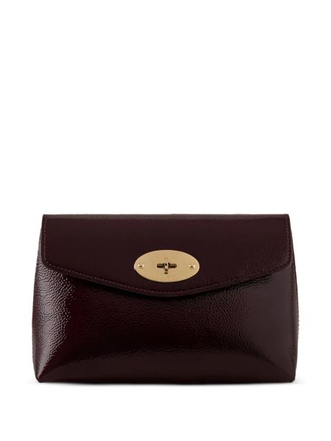 Mulberry Darley patent-leather cosmetic pouch - Purple - zdjęcie produktu nr 1