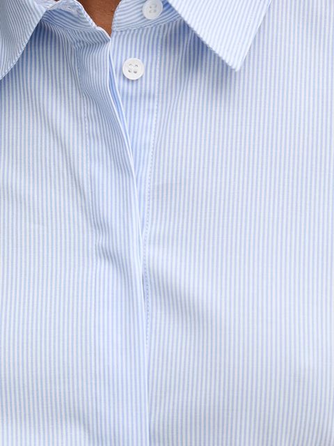 MAX&Co. koszula damska kolor niebieski slim z kołnierzykiem klasycznym 2528116014200