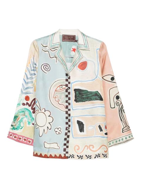 ALEMAIS Michelle silk shirt - Neutrals - zdjęcie produktu nr 1