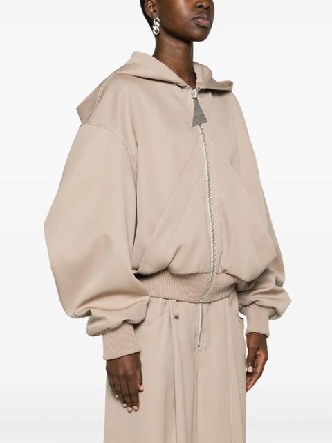 The Attico virgin-wool bomber jacket - Brown