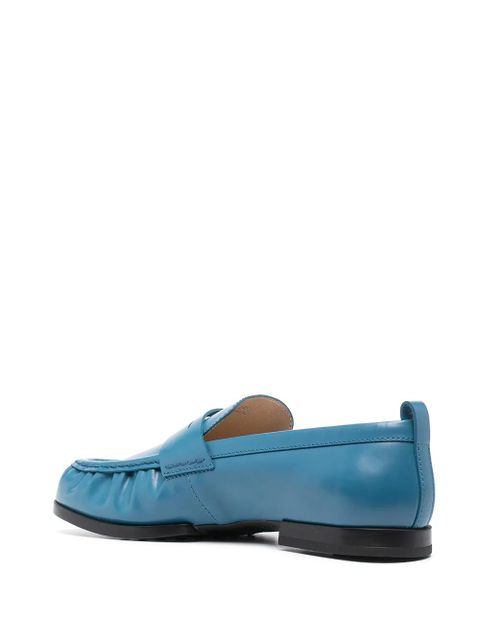 Tod's flat leather loafers - Blue - zdjęcie produktu nr 2