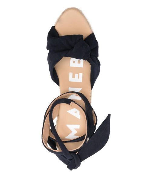 Manebi 100mm Hamptons espadrilles - Blue